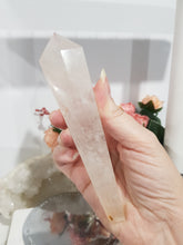 Load image into Gallery viewer, Quartz Sceptor on silver stand Crystal Carving Stone 180mm - Lovely!