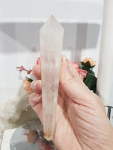 Load image into Gallery viewer, Quartz Sceptor on silver stand Crystal Carving Stone 180mm - Lovely!