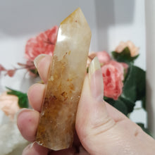 Load image into Gallery viewer, Fire Quartz Crystal Carving Point Stone 70mm 11
