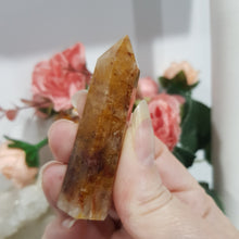 Load image into Gallery viewer, Fire Quartz Crystal Carving Point Stone 65mm 12