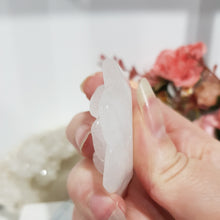 Load image into Gallery viewer, Lotus Flower Quartz Crystal Carving on Stand Stone 55mm 1