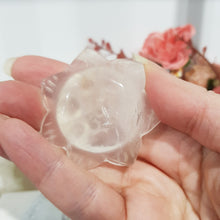 Load image into Gallery viewer, Lotus Flower Quartz Crystal Carving on Stand Stone 50mm 2