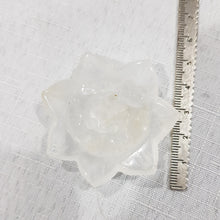 Load image into Gallery viewer, Lotus Flower Quartz Crystal Carving on Stand Stone 50mm 2