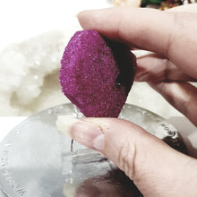 Load image into Gallery viewer, Heart Ruby Crystal Carving on Clear Stand Stone 50mm 1 ABSOLUTELY GORGEOUS