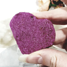 Load image into Gallery viewer, Heart Ruby Crystal Carving on Clear Stand Stone 50mm 1 ABSOLUTELY GORGEOUS