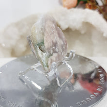 Load image into Gallery viewer, Flower Agate Crystal Slab Off cut on Stand Stone 40mm 5