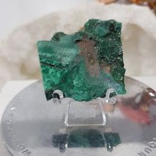 Load image into Gallery viewer, Malachite Crystal Slab Specimen on Stand Stone 45mm 3