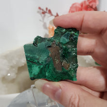 Load image into Gallery viewer, Malachite Crystal Slab Specimen on Stand Stone 45mm 3