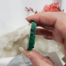 Load image into Gallery viewer, Malachite Crystal Slab Specimen on Stand Stone 45mm 3