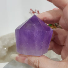 Load image into Gallery viewer, Amethyst Freeform Gemmy Crystal Carving Stone 50mm 1