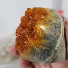 Load image into Gallery viewer, Stunning Heated Citrine Cluster. beautiful colour. Inspires Wealth and Success