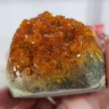 Load image into Gallery viewer, Stunning Heated Citrine Cluster. beautiful colour. Inspires Wealth and Success
