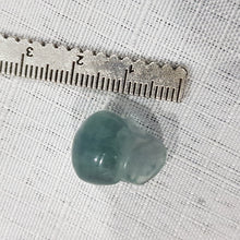 Load image into Gallery viewer, Mini Collectables crystal carving SKULL fluorite gemstone 15mm 693