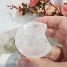 Load image into Gallery viewer, Moon Bowl Quartz Crystal Carving Stone 58mm 1