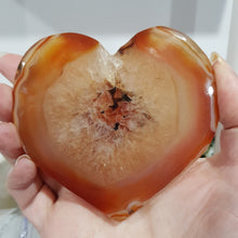 Load image into Gallery viewer, Carnelian Crystal Heart Carving Stone 95mm GORGEOUS 10