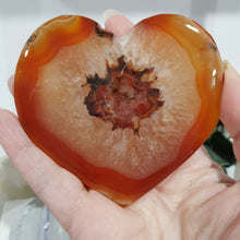 Load image into Gallery viewer, Carnelian Crystal Heart Carving Stone 95mm GORGEOUS 10
