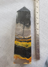 Load image into Gallery viewer, Bumblebee Jasper Crystal Obelisk Tower 90mm 1