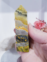 Load image into Gallery viewer, Bumblebee Jasper Crystal Obelisk Tower 90mm 2