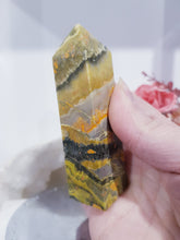Load image into Gallery viewer, Bumblebee Jasper Crystal Obelisk Tower 90mm 2