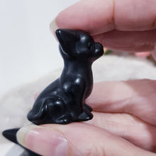 Load image into Gallery viewer, Dog Chihuahua Black Obsidian Crystal Carving 40mm