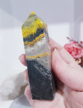 Load image into Gallery viewer, Bumblebee Jasper Crystal Obelisk Tower 90mm 5