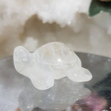 Load image into Gallery viewer, Turtle Quartz Crystal Carving Stone 35mm 5 lovely inclustions