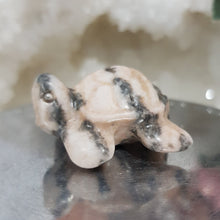 Load image into Gallery viewer, Turtle Pink Zebra Agate Crystal Carving Stone 35mm 2