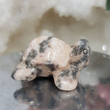 Load image into Gallery viewer, Turtle Pink Zebra Agate Crystal Carving Stone 35mm 2