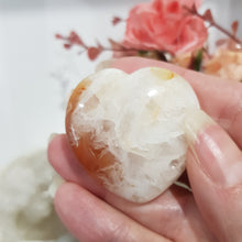 Load image into Gallery viewer, Carnelian Crystal Heart Carving on Stand Stone 40mm GORGEOUS 13