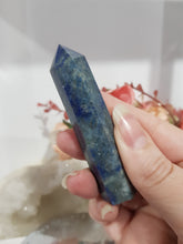 Load image into Gallery viewer, Lapis Lazuli with Pyrite Sparkles Crystal Point tower Stone 75mm 4