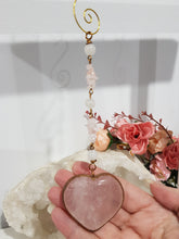 Load image into Gallery viewer, Unconditional-Love-Crystal-Energy-Enhancer-Rose-Quartz-Stone-Crystal-Energy-Enhancer-Moonlight-Crystals-Australia-Suncatchers-Australia