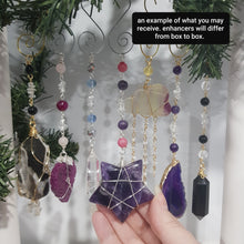 Load image into Gallery viewer, ADVENT CALENDAR 6 DAY - LARGE SIZE - Crystal Christmas Tree Ornaments / Energy Enhancers
