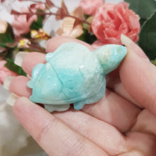 Load image into Gallery viewer, TURTLE Amazonite Crystal Carving Stone 50mm 1