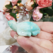 Load image into Gallery viewer, TURTLE Amazonite Crystal Carving Stone 50mm 1