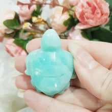 Load image into Gallery viewer, TURTLE Amazonite Crystal Carving Stone 50mm 3