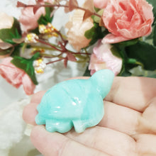 Load image into Gallery viewer, TURTLE Amazonite Crystal Carving Stone 50mm 3