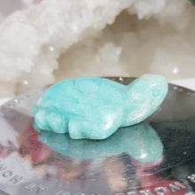 Load image into Gallery viewer, TURTLE Amazonite Crystal Carving Stone 50mm 4
