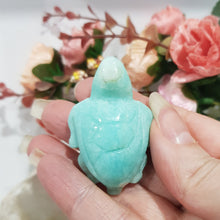 Load image into Gallery viewer, TURTLE Amazonite Crystal Carving Stone 50mm 4