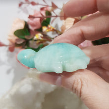 Load image into Gallery viewer, TURTLE Amazonite Crystal Carving Stone 50mm 5