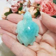 Load image into Gallery viewer, TURTLE Amazonite Crystal Carving Stone 50mm 5