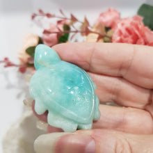 Load image into Gallery viewer, TURTLE Amazonite Crystal Carving Stone 50mm 5
