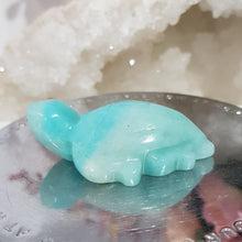 Load image into Gallery viewer, TURTLE Amazonite Crystal Carving Stone 50mm 6
