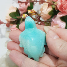 Load image into Gallery viewer, TURTLE Amazonite Crystal Carving Stone 50mm 6