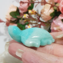 Load image into Gallery viewer, TURTLE Amazonite Crystal Carving Stone 50mm 6