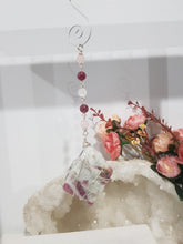 Load image into Gallery viewer, Love-Within-Crystal-Energy-Enhancer-Ornament-Hanger-Suncatcher-Pink-Tourmaline-in-Quartz-Stone-Moonlight-Crystals-Australia