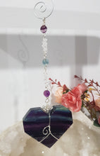 Load image into Gallery viewer, The-heart-of-clarity-fluorite-heart-crystal-energy-enhancer-hanger-ornament-sun catcher-moonlight-crystals-australia