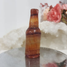Load image into Gallery viewer, BEER BOTTLE Fluorite Crystal Carving Stone 60mm | inspires grounding and harmony 1