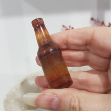 Load image into Gallery viewer, BEER BOTTLE Fluorite Crystal Carving Stone 60mm | inspires grounding and harmony 1