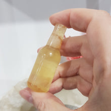 Load image into Gallery viewer, BEER BOTTLE Fluorite Crystal Carving Stone 60mm 2