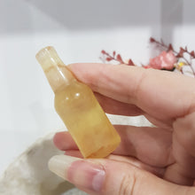 Load image into Gallery viewer, BEER BOTTLE Fluorite Crystal Carving Stone 60mm 2